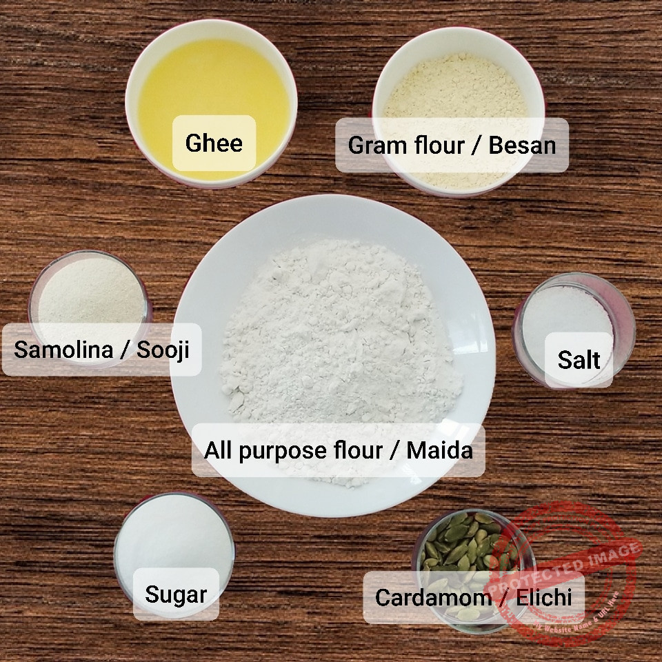 Ingredients For Nankhatai