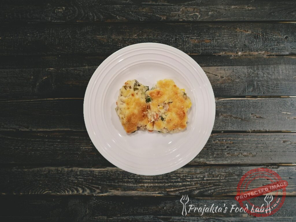 Baked Vegetables In White Sauce Baked Vegetables In White Sauce