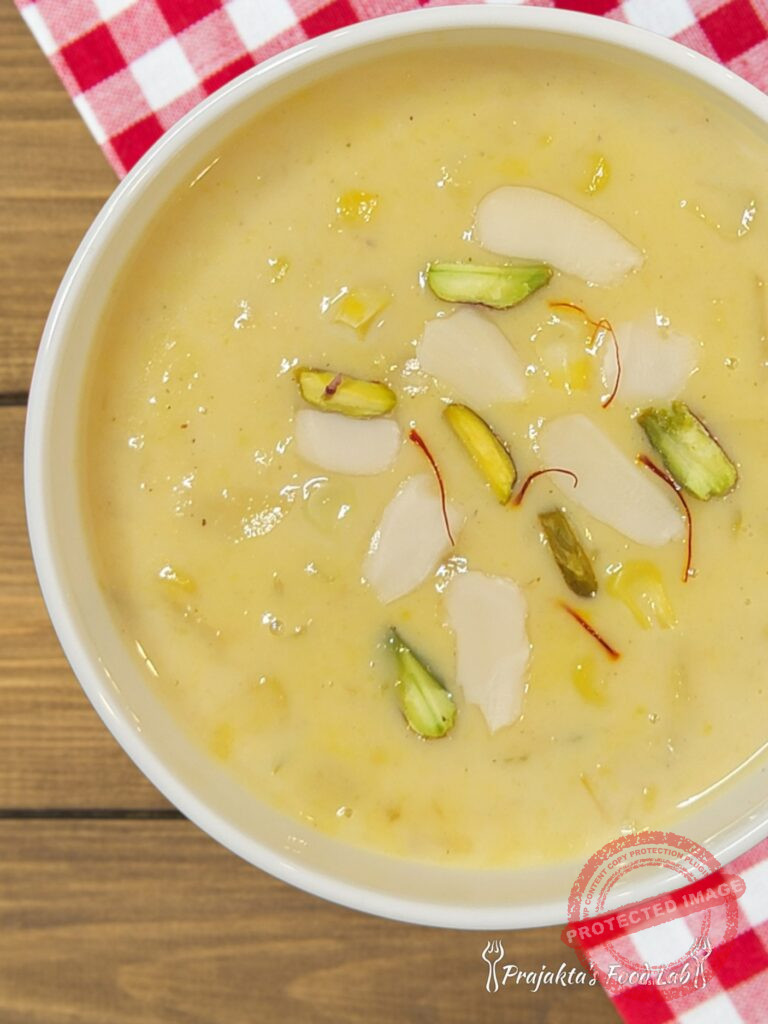 Sweet Corn Basundi