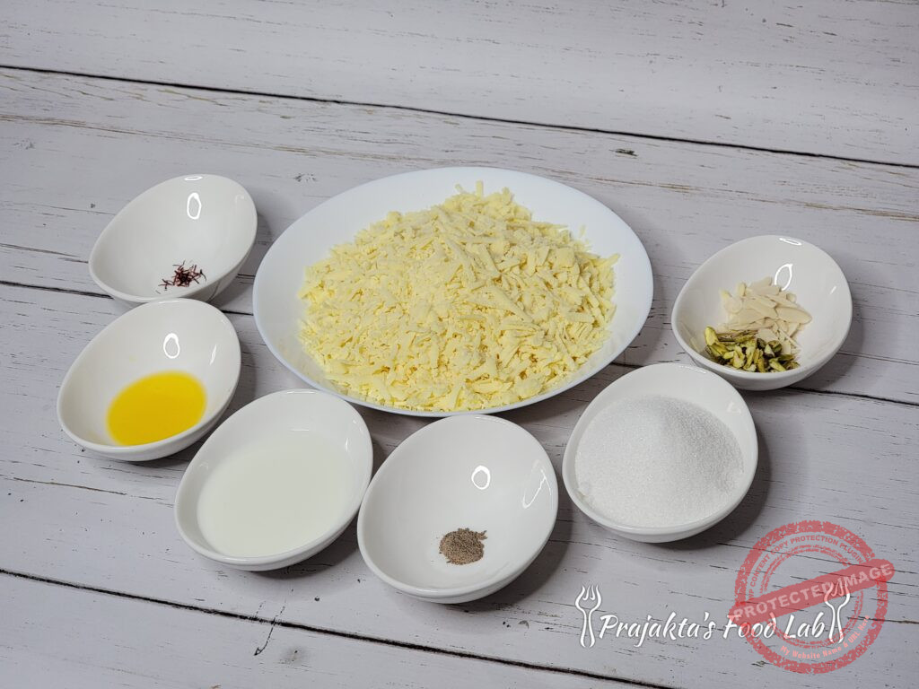 Mawa Barfi Ingredients