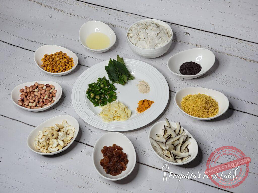 One-Pot Poha Chivda | Indian Trail Mix Ingredients For Chivda