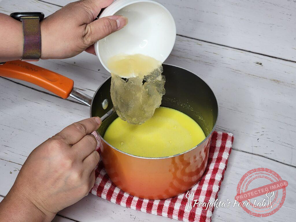 Add Gelatin To The Mixture