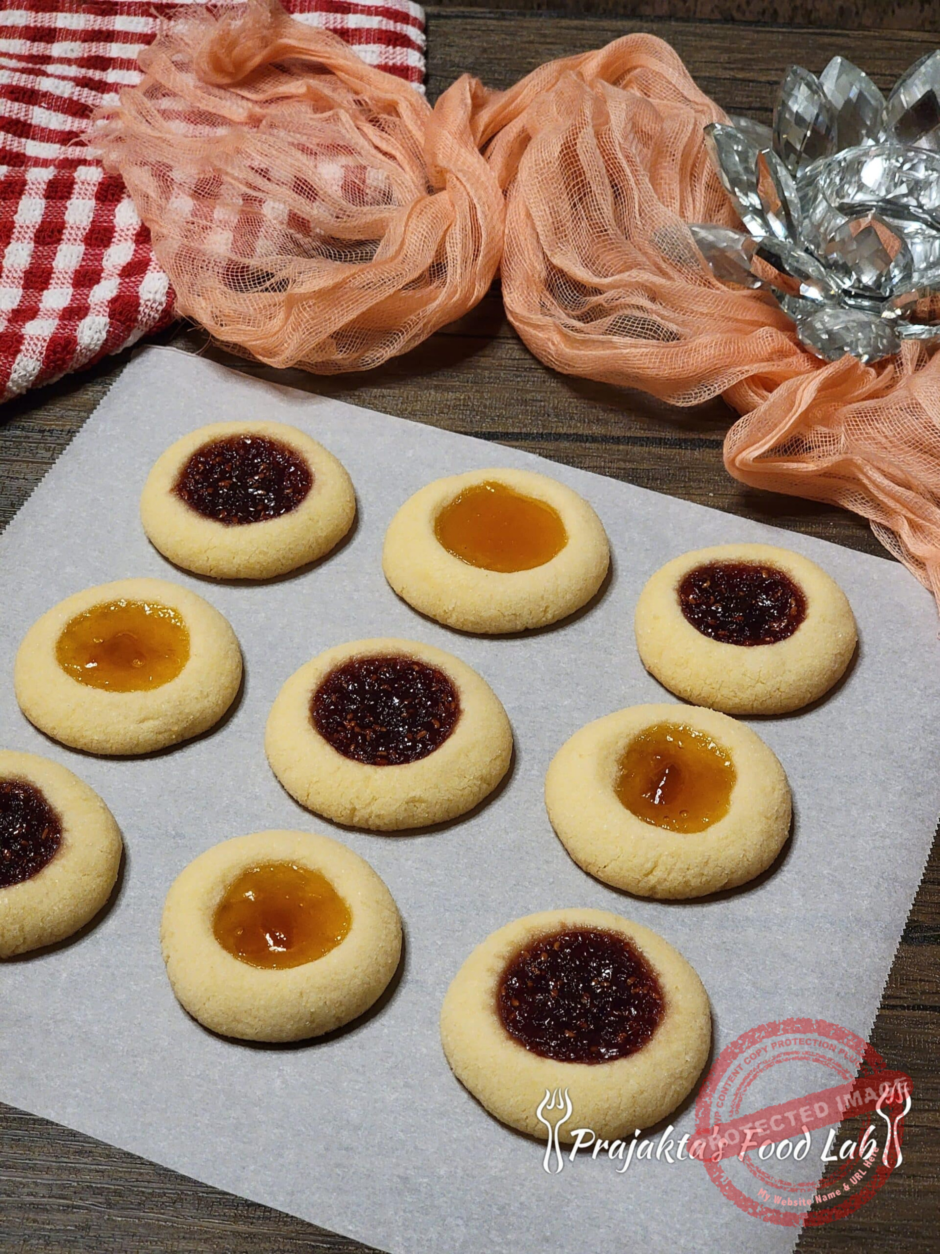 Easy And Low Sweet Whipped Cream Thumb Print Cookies