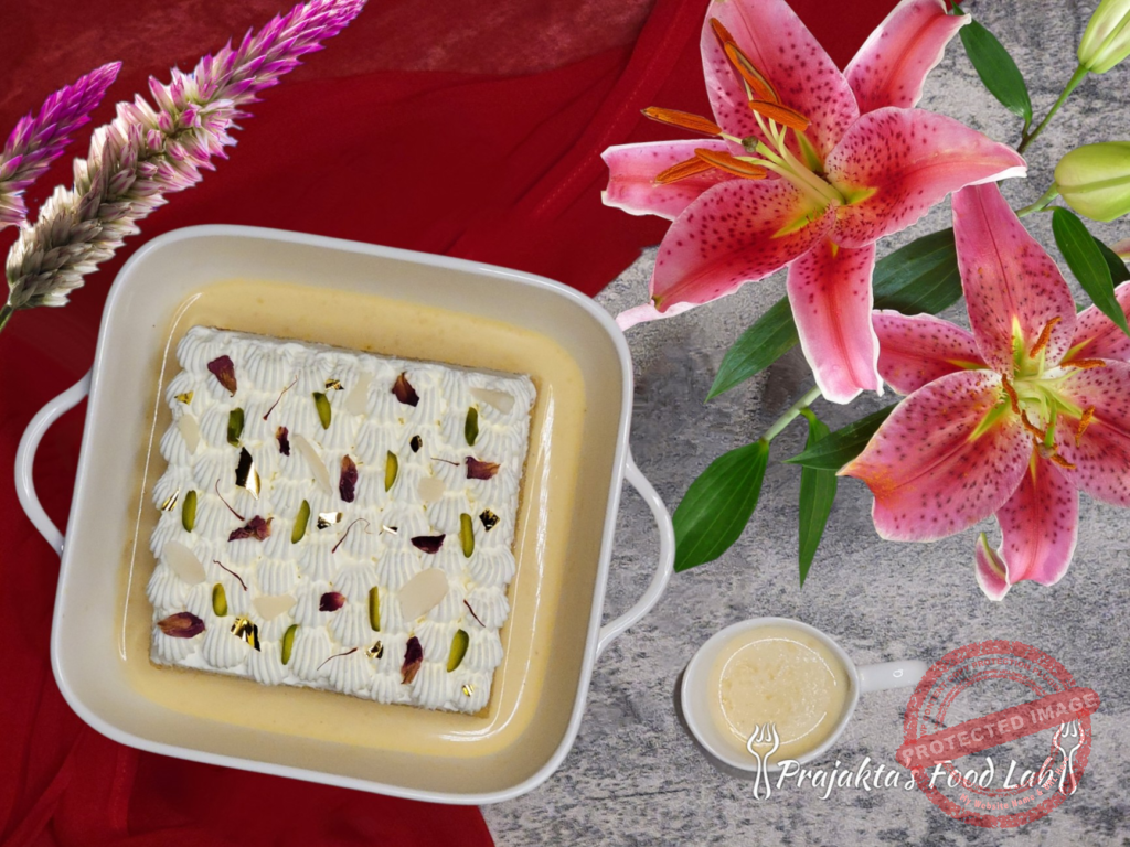 Thandai Cake (Eggless) Thandai Cake