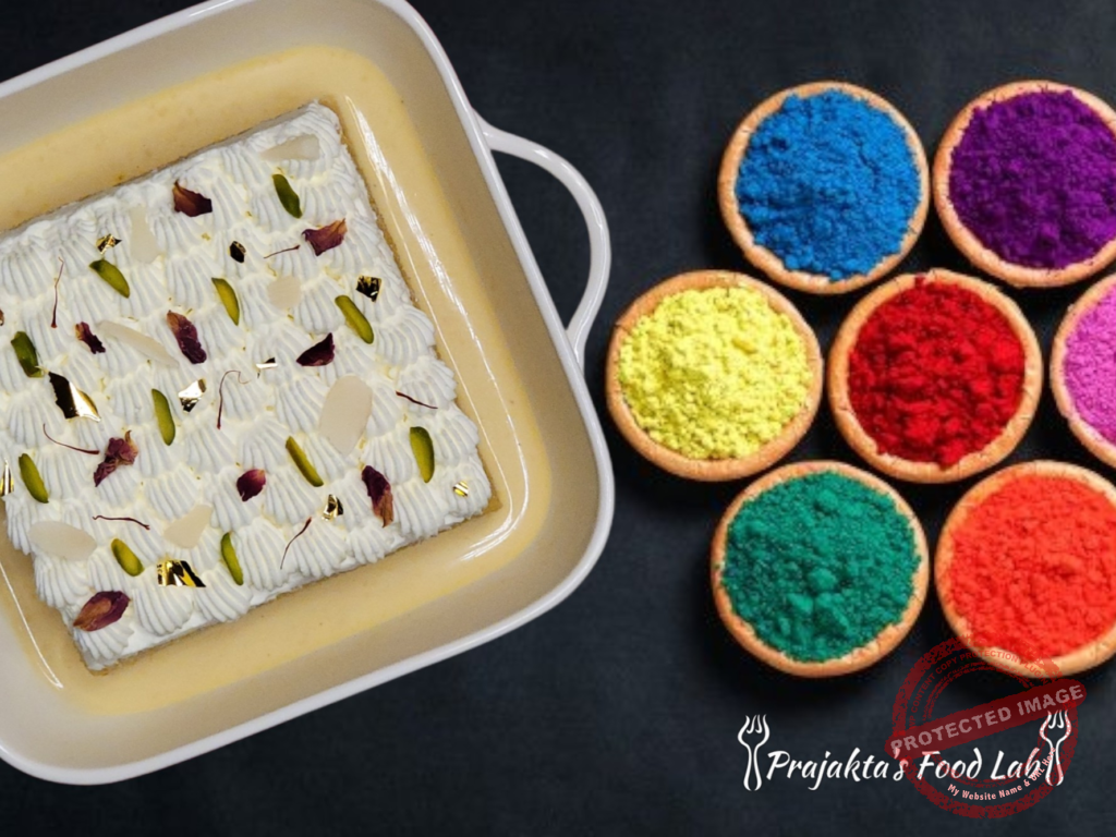 Thandai Cake (Eggless) Thandai Cake