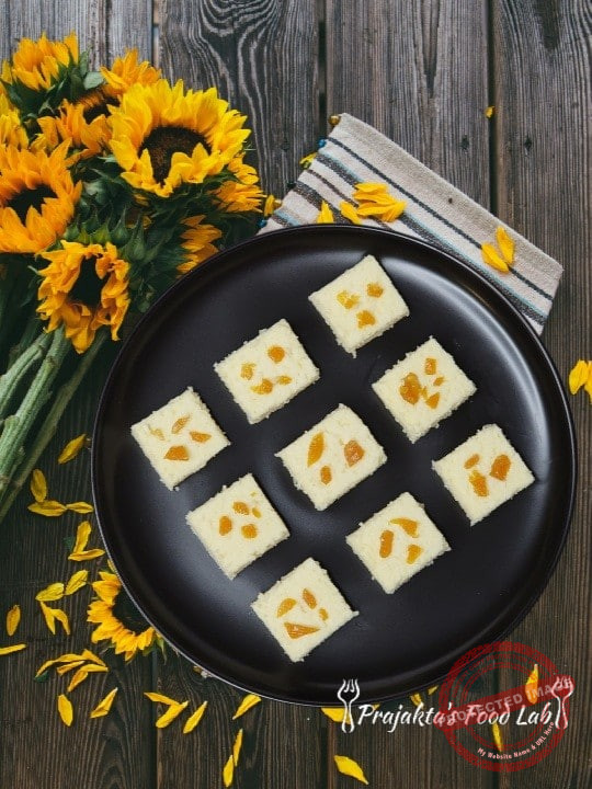 Butterscotch Paneer Barfi