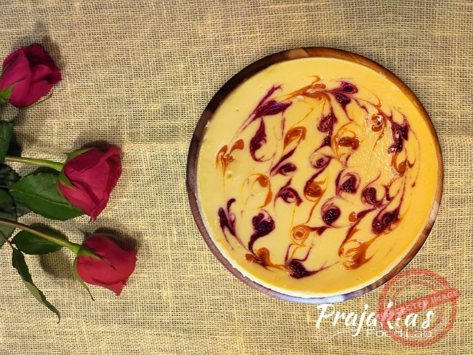 Mango Raspberry Cheesecake