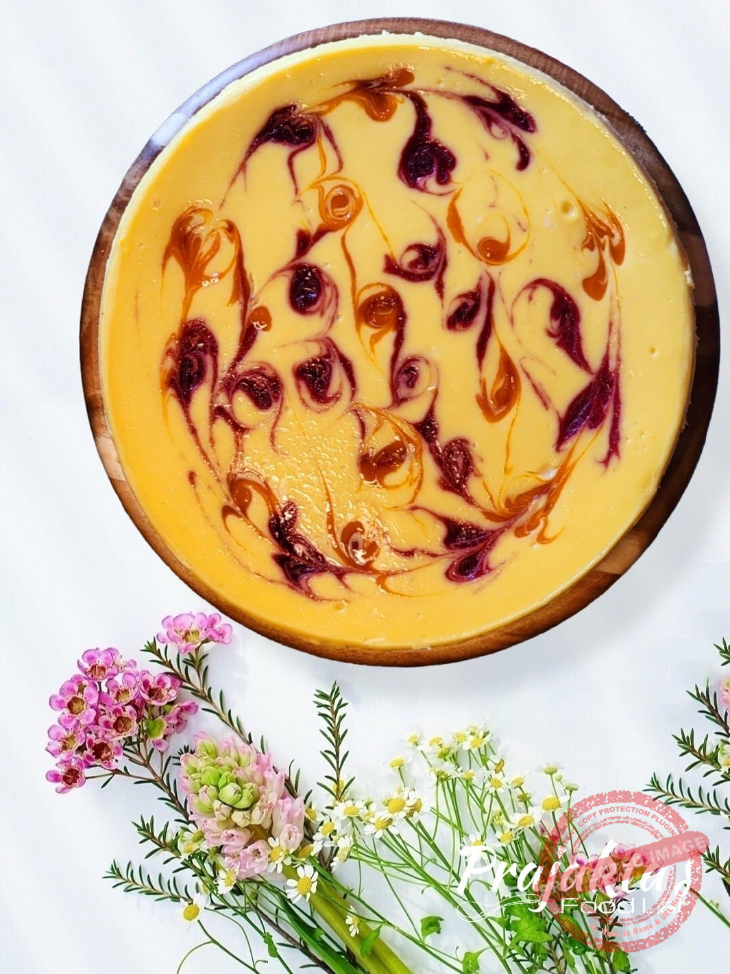 Mango Raspberry Cheesecake