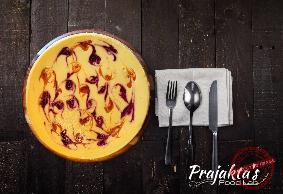 Mango Raspberry Cheesecake