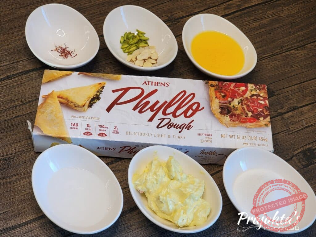 Ingredients For Shrikhand Baklava