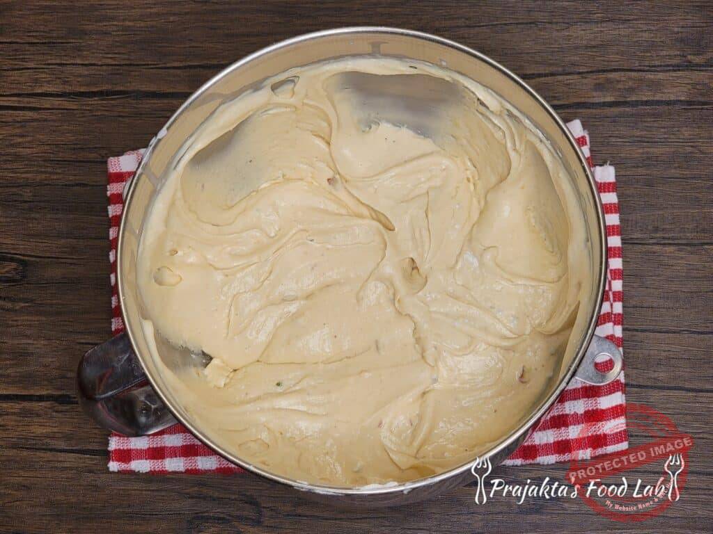 Thandai Cake (Eggless) Batter For Thandai Cake