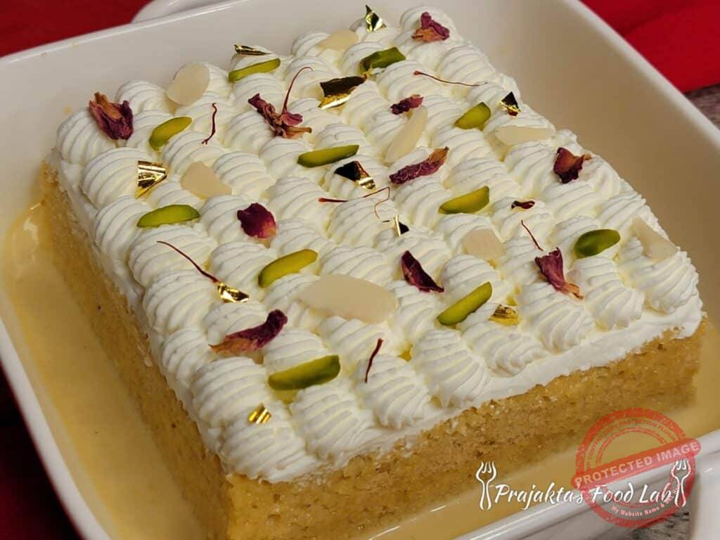 Thandai Cake (Eggless) Tahndai Cake