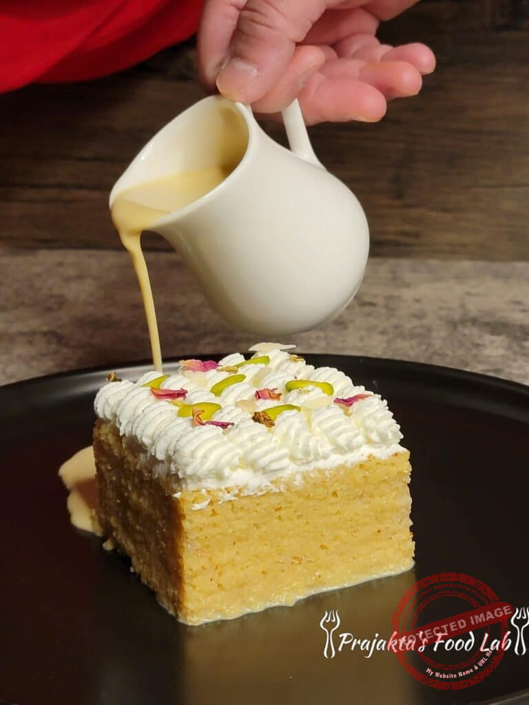 Thandai Cake (Eggless) Thandai Cake