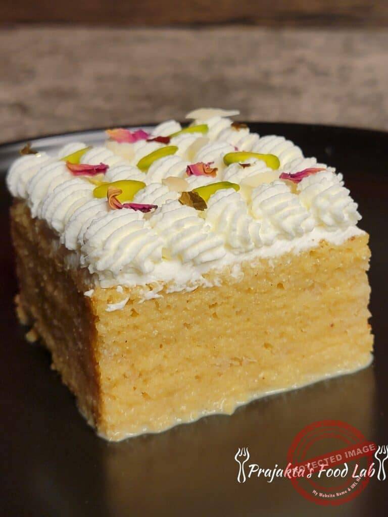 Thandai Cake (Eggless) Thandai Cake