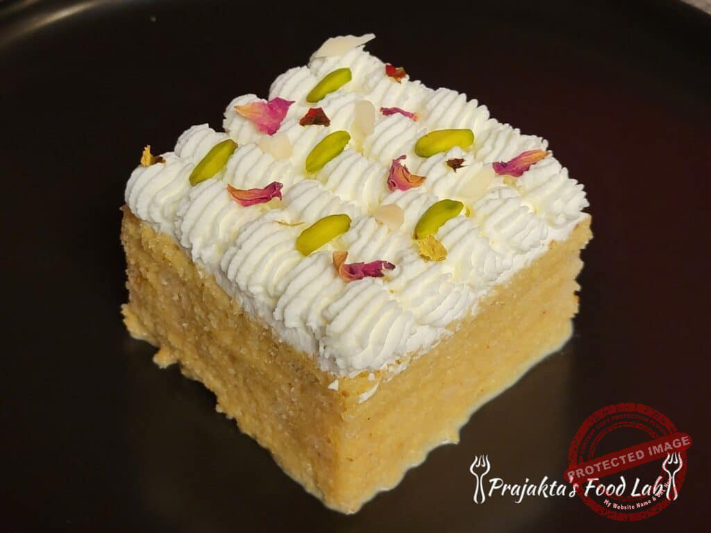 Thandai Cake (Eggless) Thandai Cake