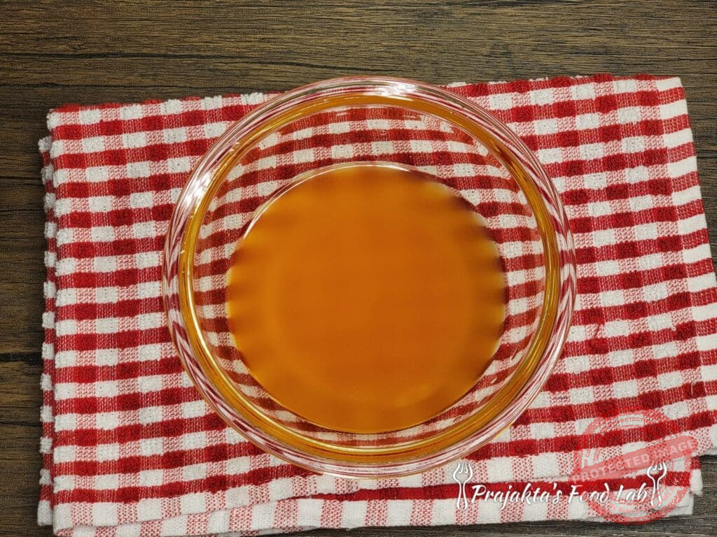 Gulkand Panna Cotta With Mukhwas Jelly Strained Liquid