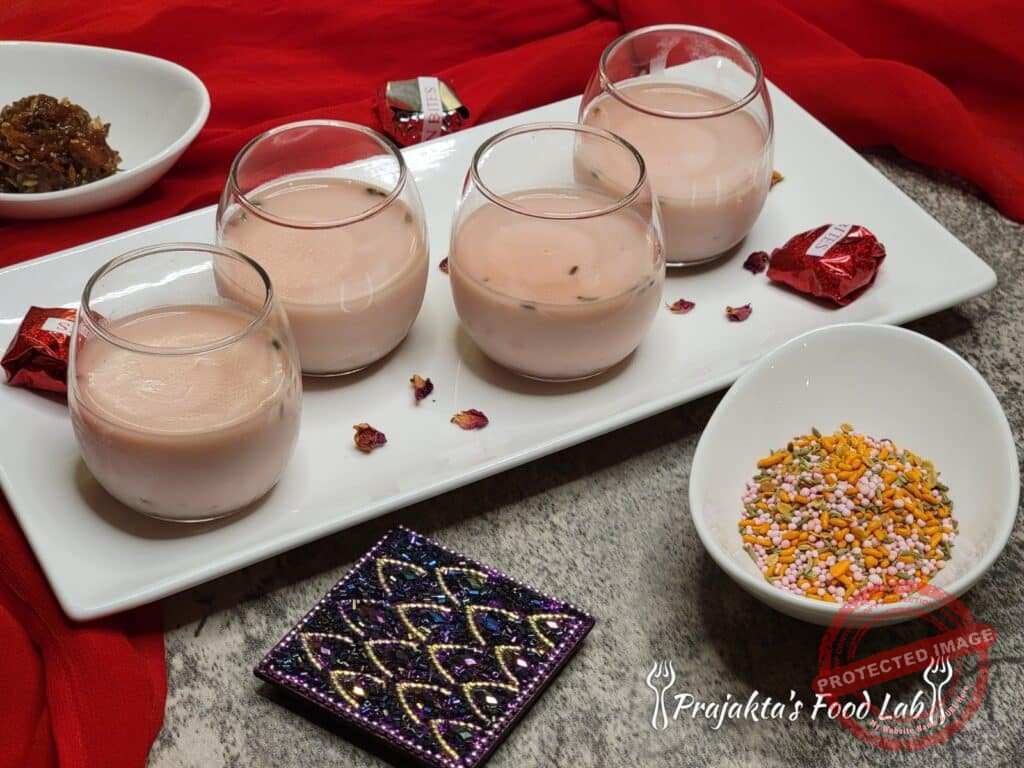 Gulkand Panna Cotta With Mukhwas Jelly Gulkand Panna Cotta
