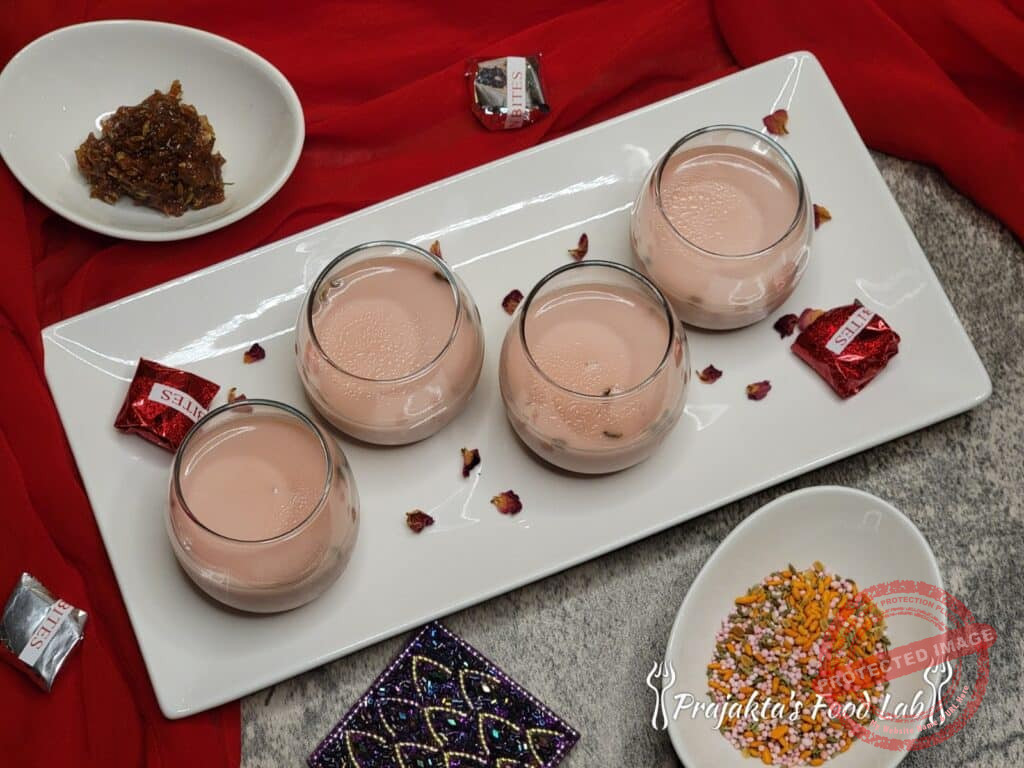 Gulkand Panna Cotta With Mukhwas Jelly Gulkand Panna Cotta