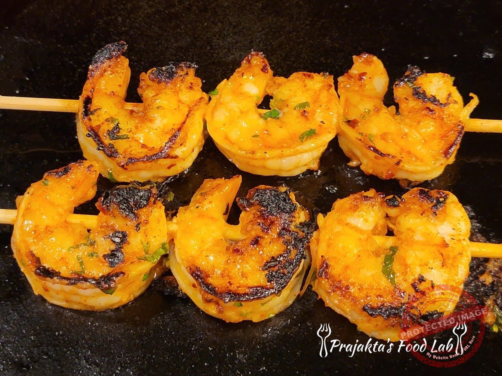 Grilled Honey Chili Shrimp