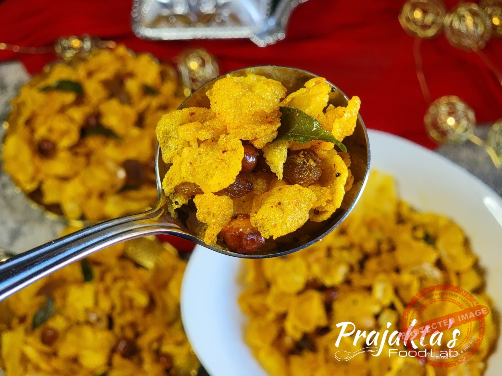Super Crunchy Cornflakes Chivda Makai Chivda