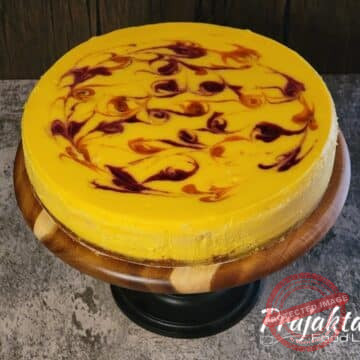 Mango Raspberry Cheesecake