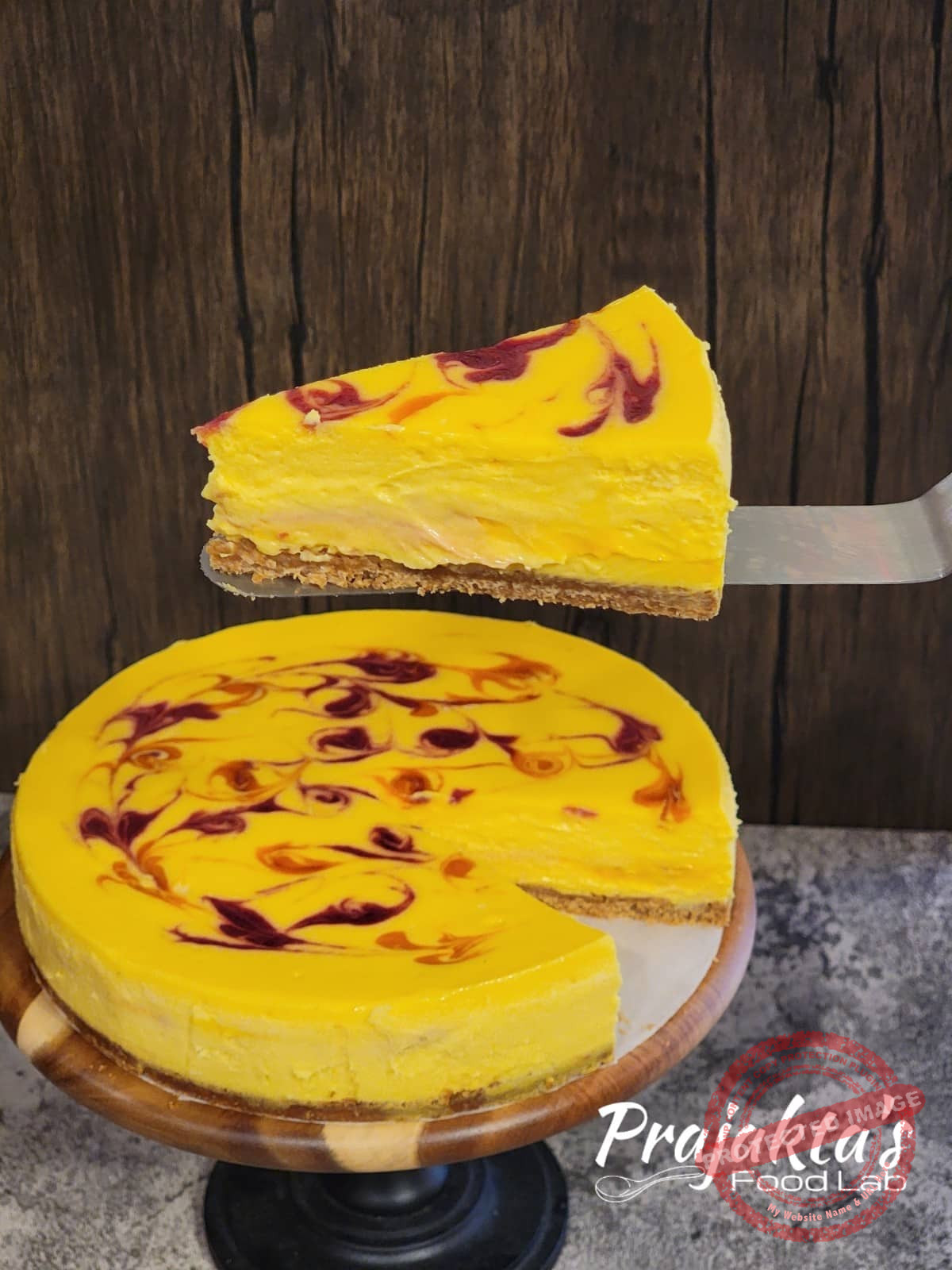 Mango Raspberry Cheesecake