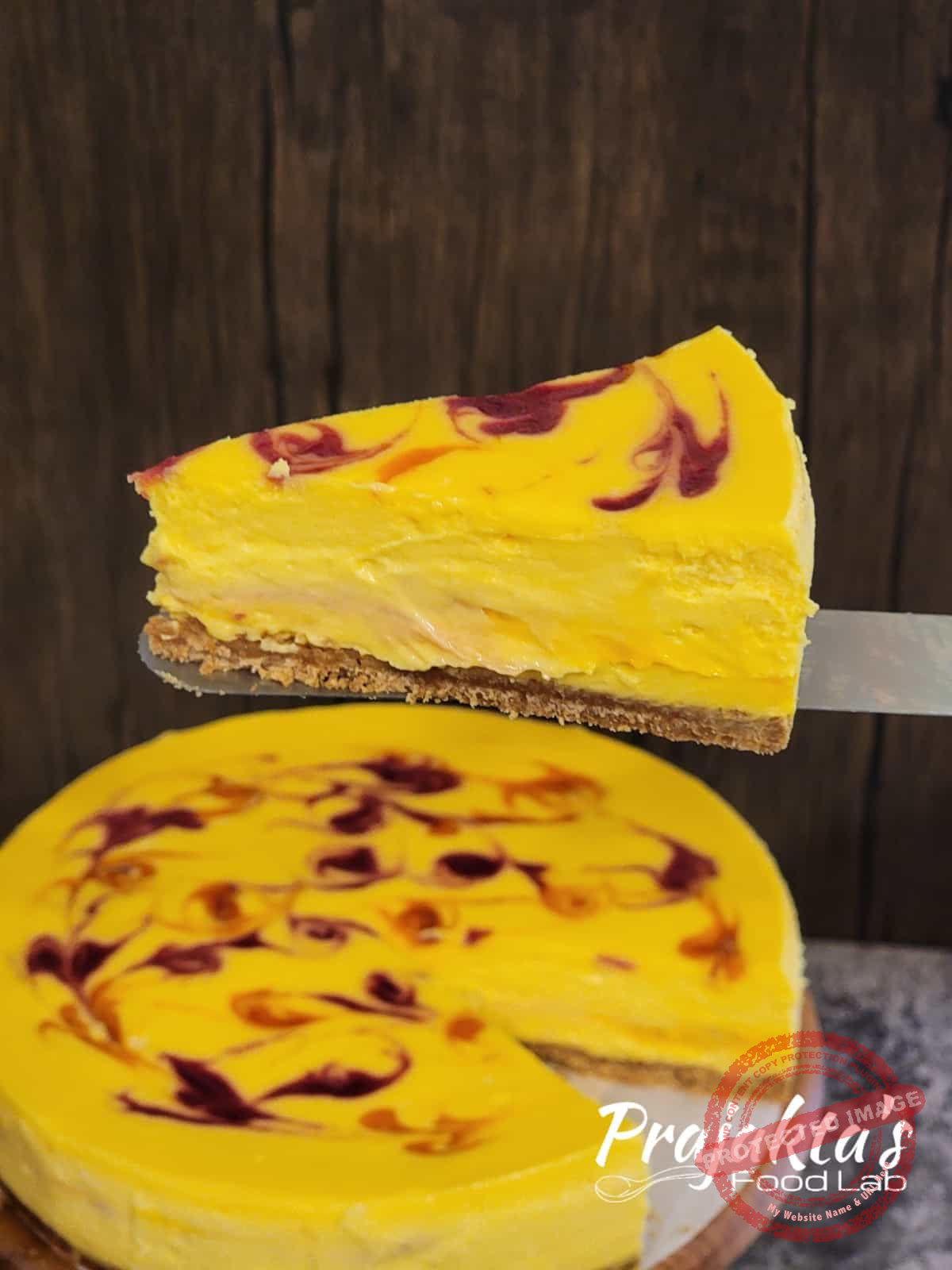 Mango Raspberry Cheesecake