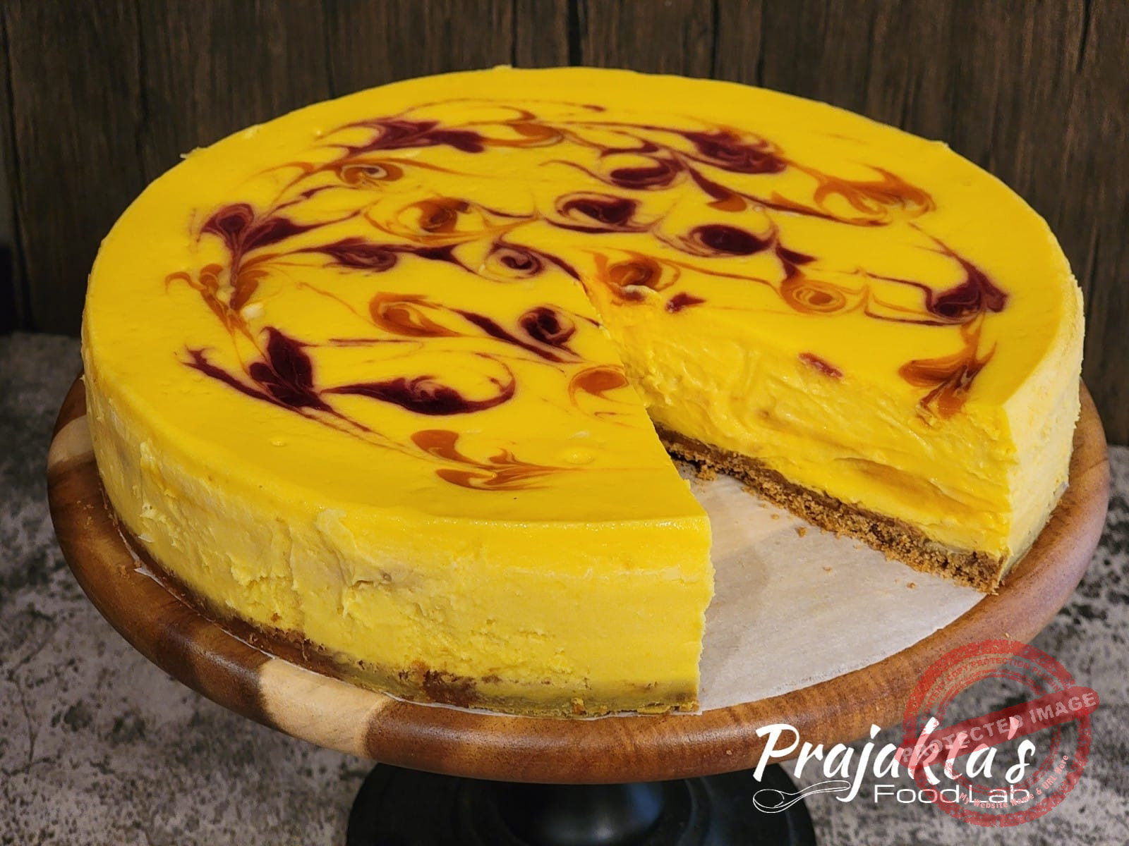 Mango Raspberry Cheesecake