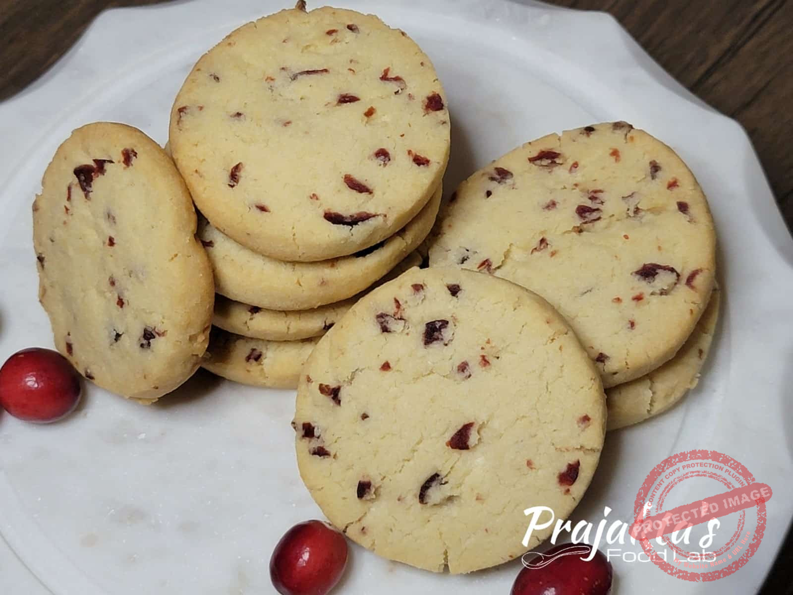 Eggless Cranberry Almond Cookies Eggless Cranberry Almond Cookies