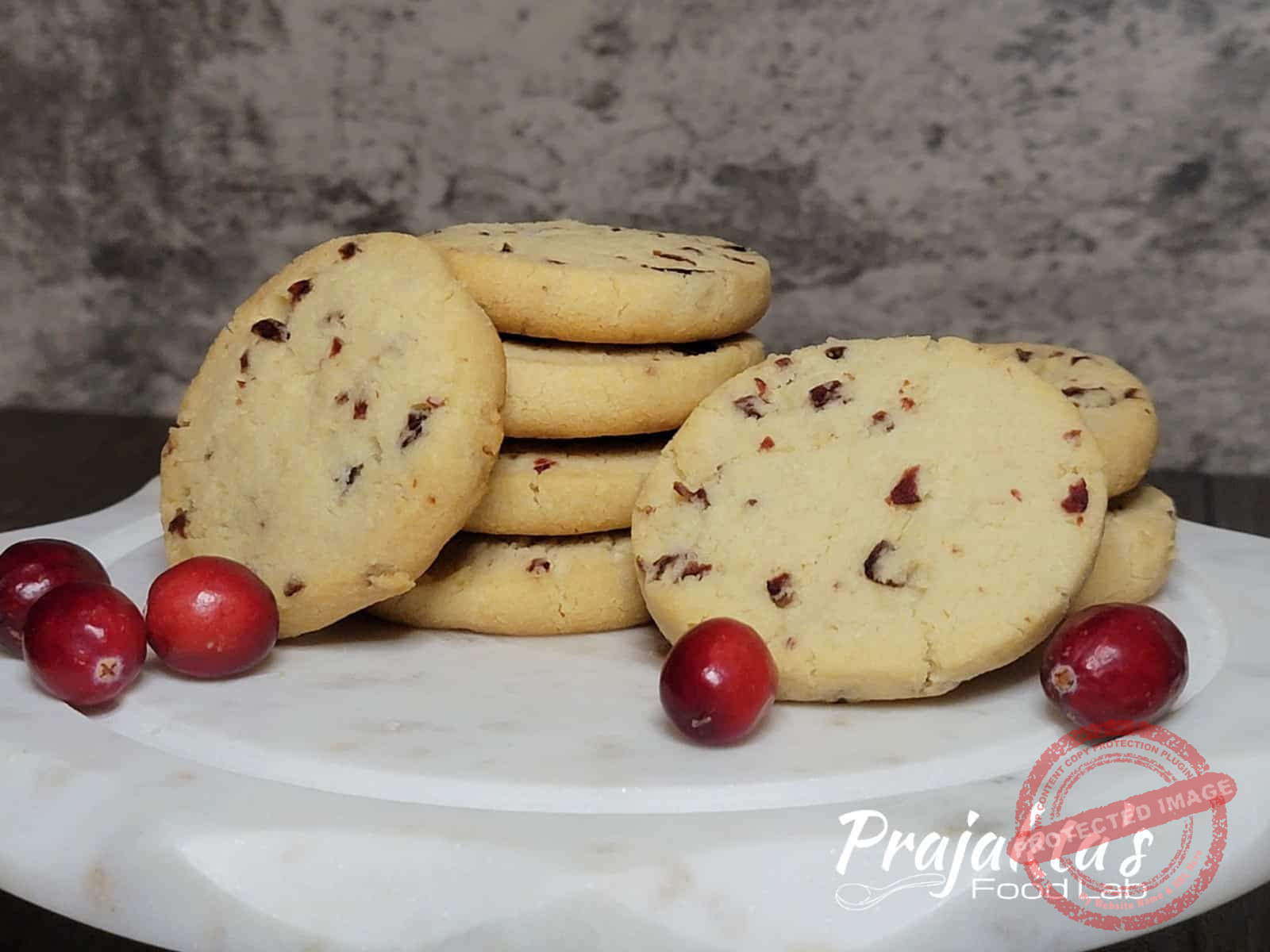 Eggless Cranberry Almond Cookies Eggless Cranberry Almond Cookies