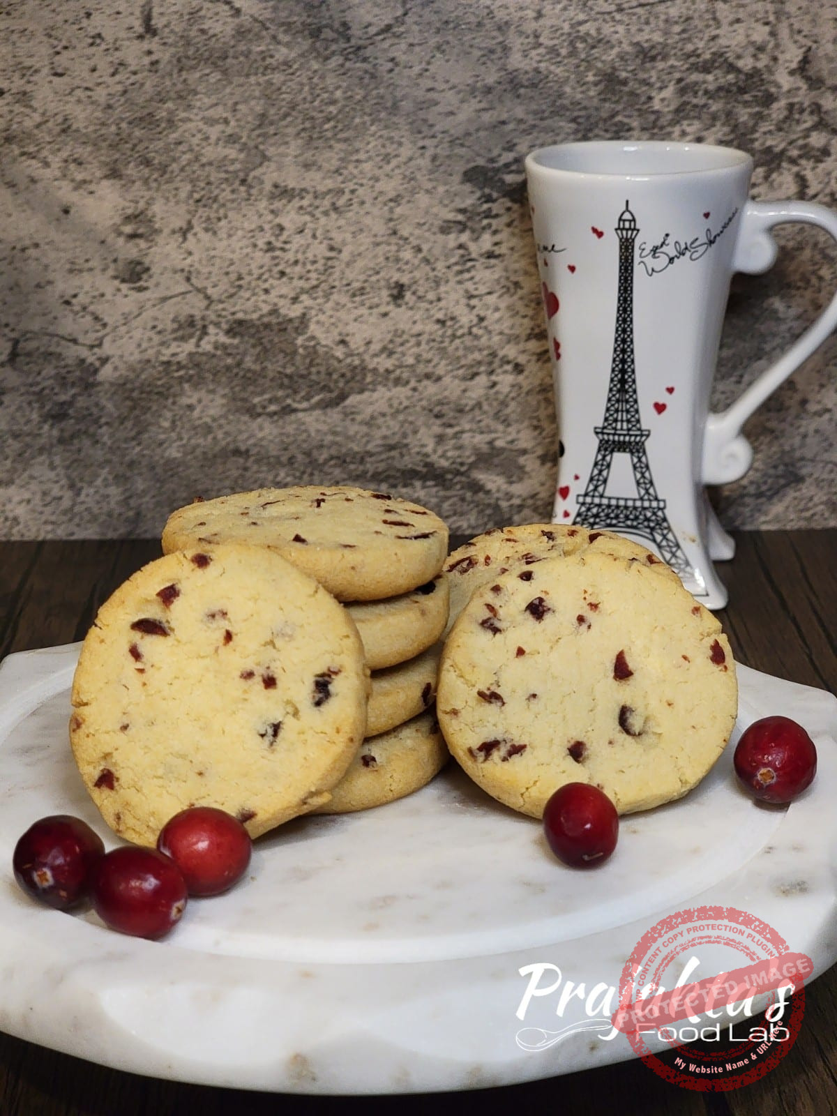 Eggless Cranberry Almond Cookies Eggless Cranberry Almond Cookies