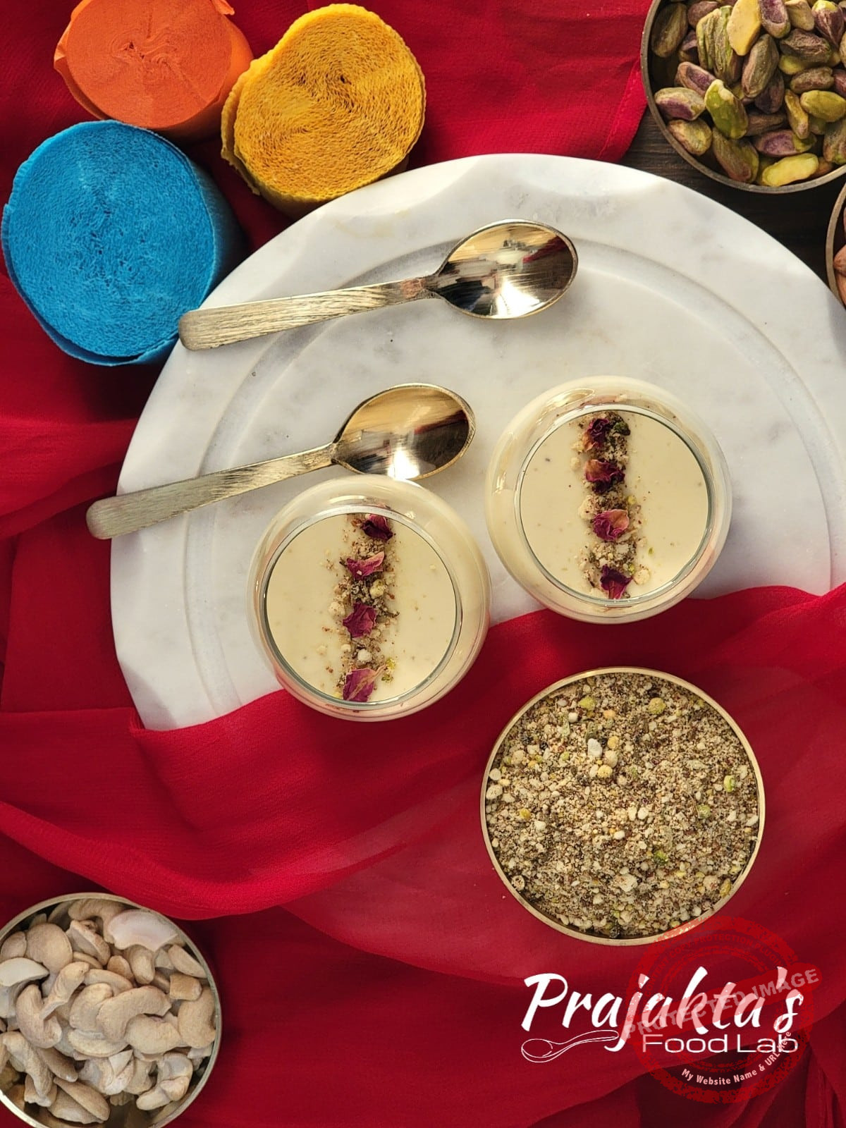 Thandai Panna Cotta Eggless Thandai Panna Cotta
