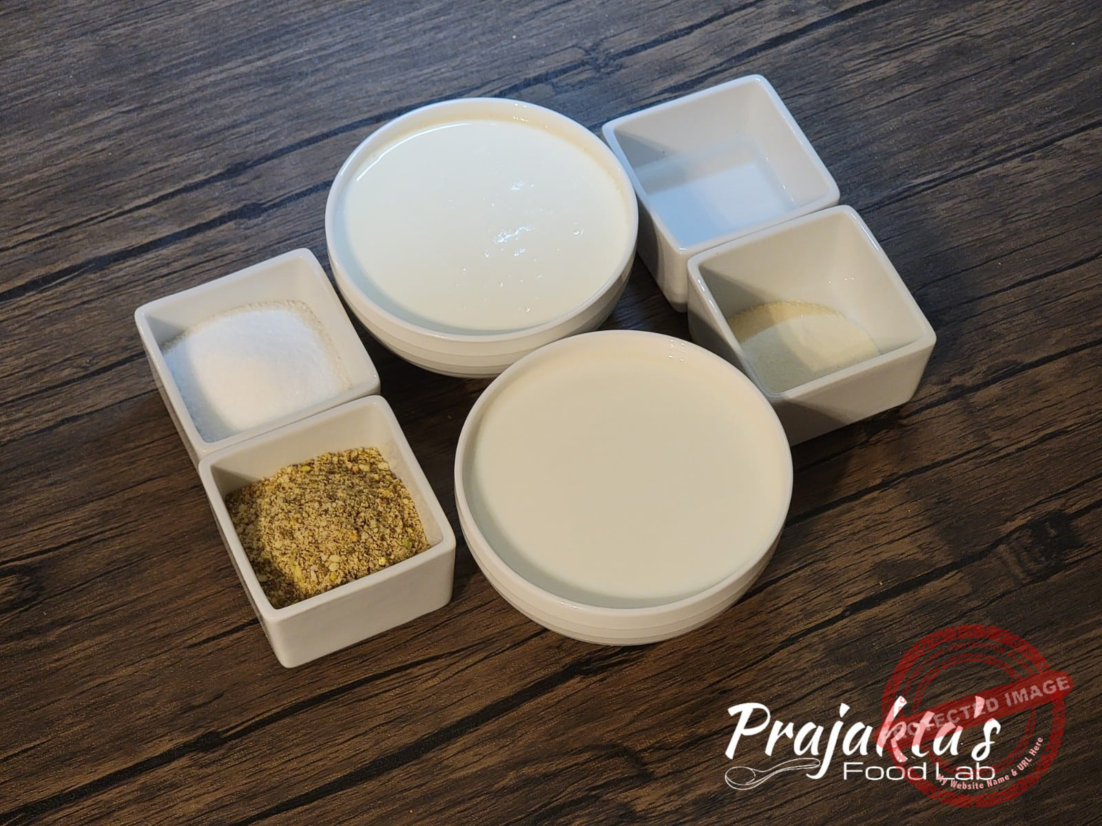 Thandai Panna Cotta Ingredients Fo Thandai Panna Cotta