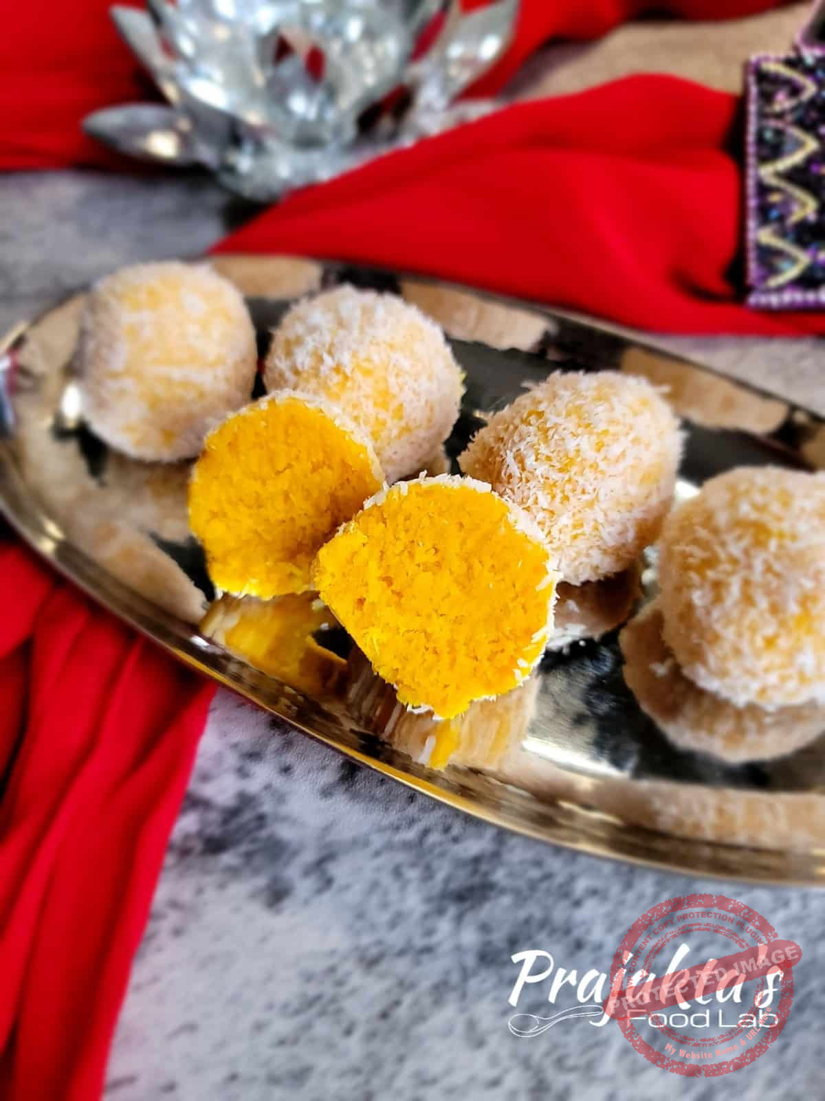 Mango Coconut Ladoo