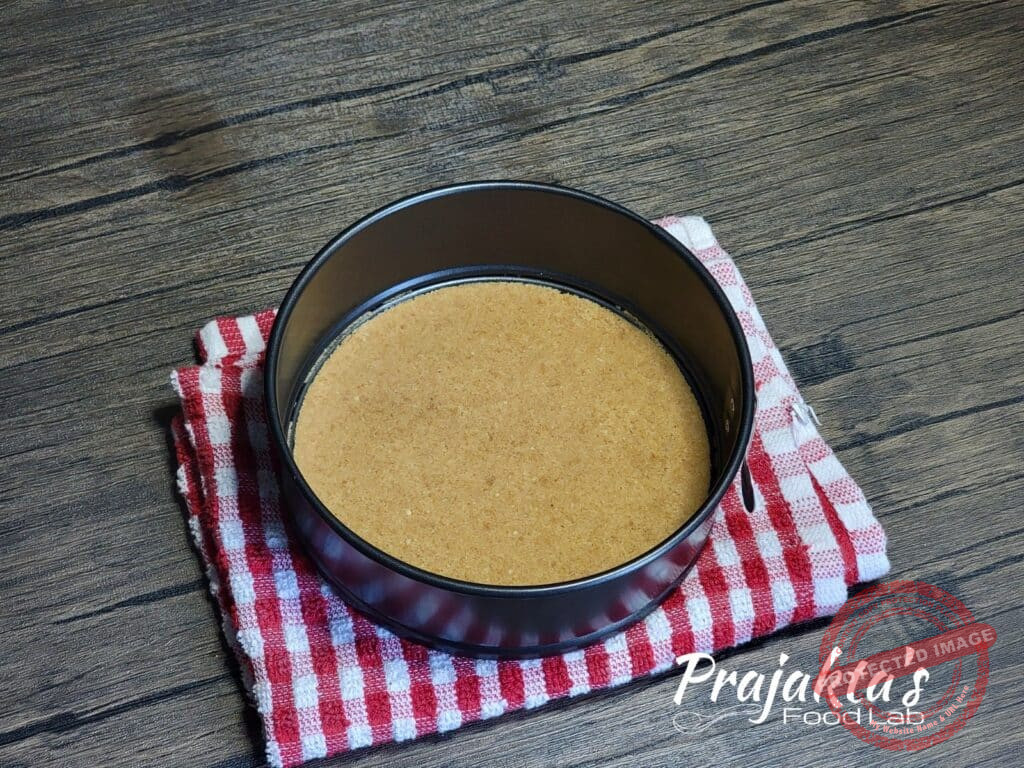 Mithai Cheesecake Making Crust For Cheescake